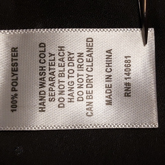 Unique Vintage NWT Black & Silver Star Moon Foil Print Bow Long Sleeve Top 4X - Picture 7 of 8